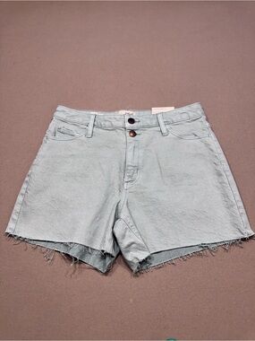 Universal Thread Vintage Light Green Midi Cut Off Shorts